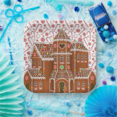 Candy Gingerbread House Pappteller (Party)