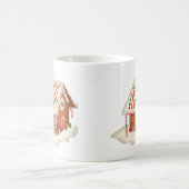 Candy Gingerbrei Hütte Weihnachten Weihnachten Wei Kaffeetasse (Mittel)