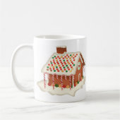 Candy Gingerbrei Hütte Weihnachten Weihnachten Wei Kaffeetasse (Links)