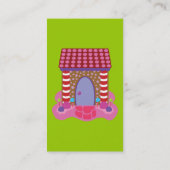 Candy Gingerbrot House Business Cards Visitenkarte (Rückseite)
