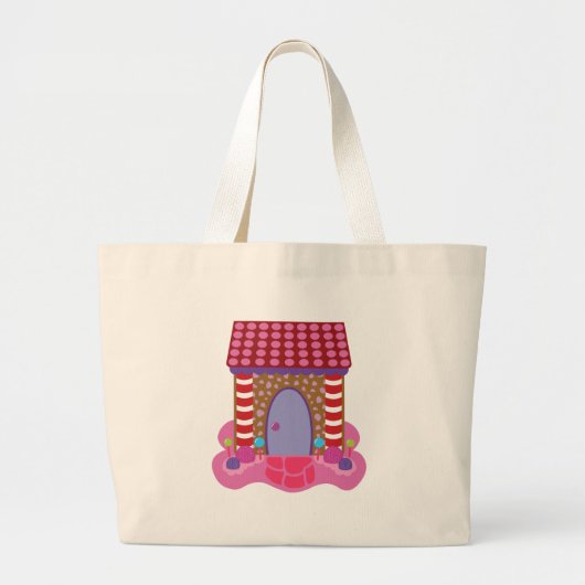 Candy Gingerbrot House Tote Bag Jumbo Stoffbeutel (Vorne)