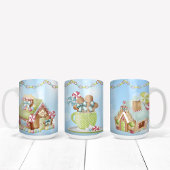 Candy Gingerbrot und Candy Cane Design Zweifarbige Tasse