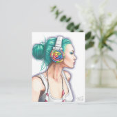 Candy Girl Postcard Punk Rocker Postcard Candyland Postkarte (Stehend Vorderseite)