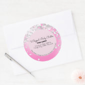Candy Glitzer Bath Branding Packaging Runder Aufkleber (Umschlag)