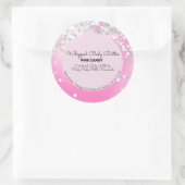 Candy Glitzer Bath Branding Packaging Runder Aufkleber (Tasche)