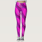 Candy Glitzer Leggings - Abstrakte, rosa Glitzern (Vorderseite)