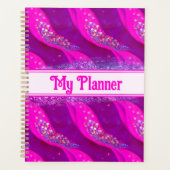 Candy Glitzer Planner - Abstrakte rosa Glitzern Planer (Vorderseite)