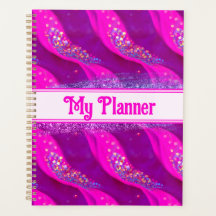 Candy Glitzer Planner - Abstrakte rosa Glitzern