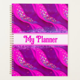 Candy Glitzer Planner - Abstrakte rosa Glitzern Planer