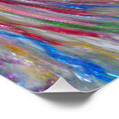 Candy Glitzer Swirl Perfektes Poster (Ecke)