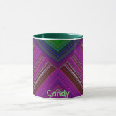 CANDY ~ GLOSSY 3D Glossy Pink Green Blue Tasse (Zentrum)