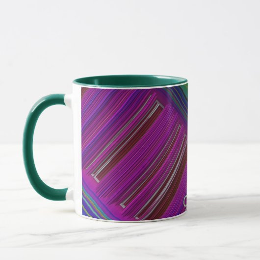 CANDY ~ GLOSSY 3D Glossy Pink Green Blue Tasse (Links)