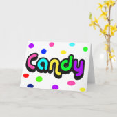 Candy Grußkarten Karte (Gelbe Blume)