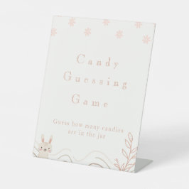 Candy Guessing Game Sign Sockelschild