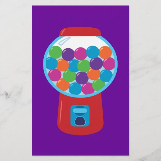 Candy Gumball Machine Briefpapier (Vorderseite)