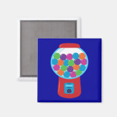 Candy Gumball Machine Magnet (Vorderseite/Rückseite)