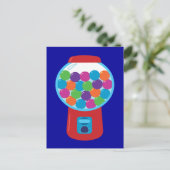Candy Gumball Machine Postkarte (Stehend Vorderseite)