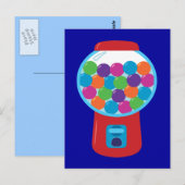 Candy Gumball Machine Postkarte (Vorne/Hinten)