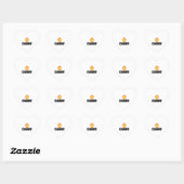 Candy Halloween Herz-Aufkleber (Blatt)