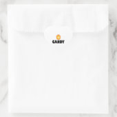 Candy Halloween Herz-Aufkleber (Tasche)
