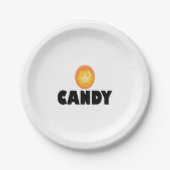 Candy Halloween Pappteller (Vorderseite)