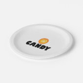 Candy Halloween Pappteller (Schrägansicht)
