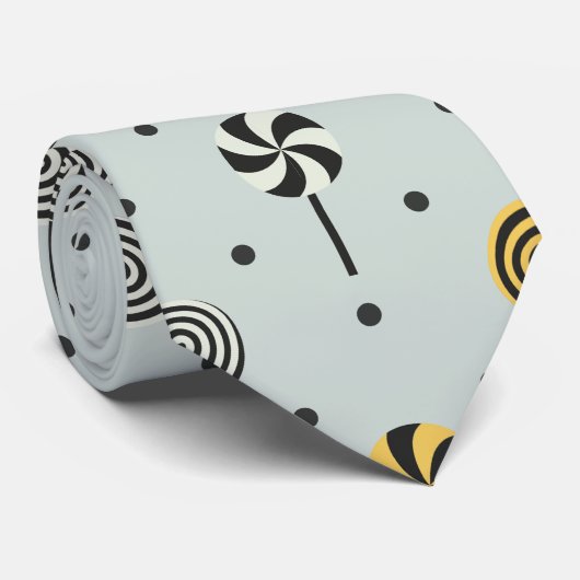 Candy Halloween Seamless Pattern Krawatte (Gerollt)