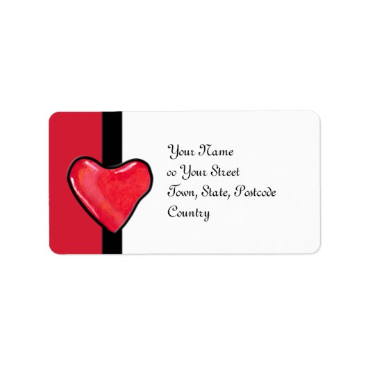 Candy Heart 1 - Adressenaufkleber Adressaufkleber (Vorne)