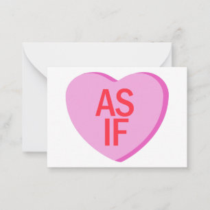 Candy Heart - ALS OB Mitteilungskarte