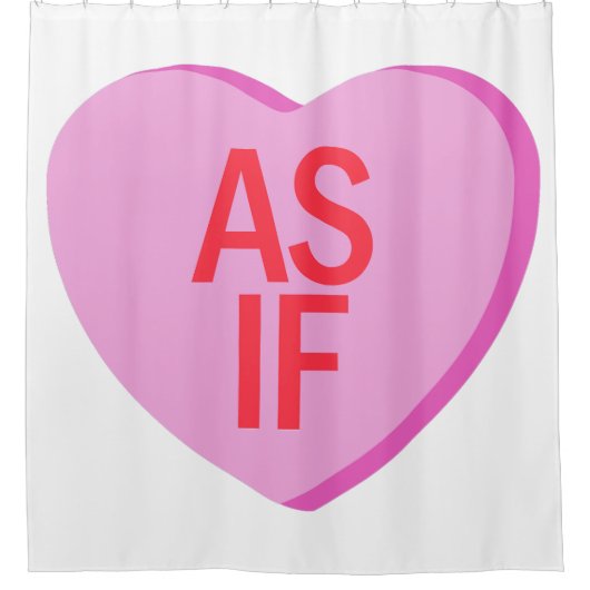 Candy Heart - AS IF Duschvorhang (Vorderseite)