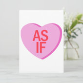 Candy Heart - AS IF Einladung (Stehend Vorderseite)