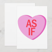 Candy Heart - AS IF Einladung (Vorne/Hinten)