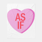 Candy Heart - AS IF Fleecedecke (Vorderseite)