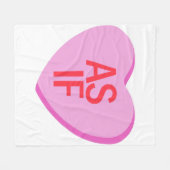 Candy Heart - AS IF Fleecedecke (Vorderseite (Horizontal))