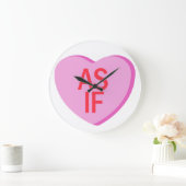 Candy Heart - AS IF Große Wanduhr (Zuhause)