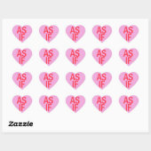 Candy Heart - AS IF Herz-Aufkleber (Blatt)