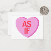 Candy Heart - AS IF Mitteilungskarte (Vorderseite/Rückseite Beispiel)