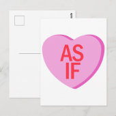 Candy Heart - AS IF Postkarte (Vorne/Hinten)