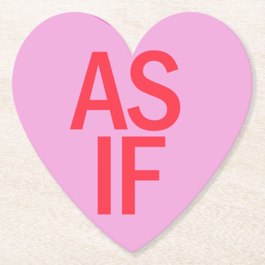 Candy Heart - AS IF Untersetzer (Vorderseite)