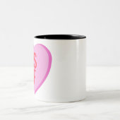 Candy Heart - AS IF Zweifarbige Tasse (Mittel)
