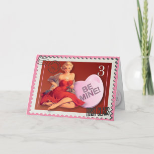 Candy Heart BeMine! KItsch Bitsch Valentine Card Feiertagskarte