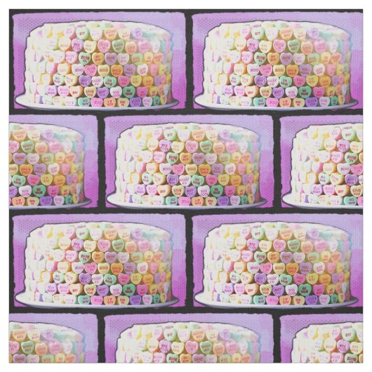 Candy Heart Cake Stoff (Muster)