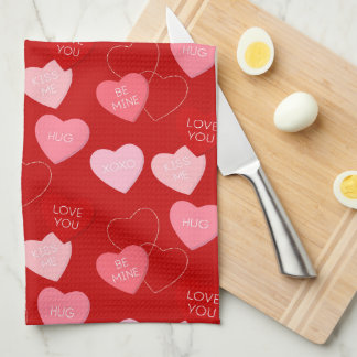 Candy Heart Cascade Geschirrtuch