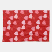 Candy Heart Cascade Geschirrtuch (Horizontal)
