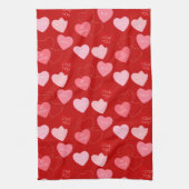 Candy Heart Cascade Geschirrtuch (Vertikal)