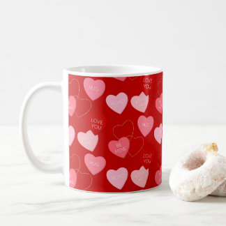 Candy Heart Cascade Kaffeetasse