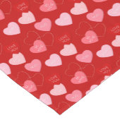 Candy Heart Cascade Kurzer Tischläufer (Ecke)