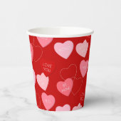 Candy Heart Cascade Pappbecher (Links)