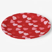 Candy Heart Cascade Pappteller (Schrägansicht)