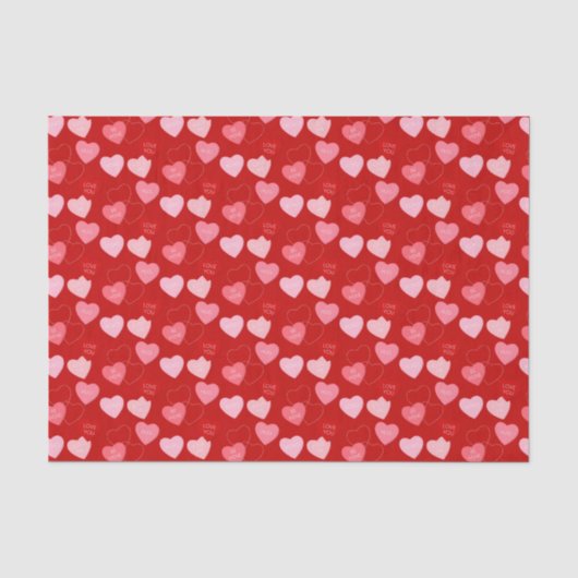 Candy Heart Cascade Seidenpapier (Vorderseite)